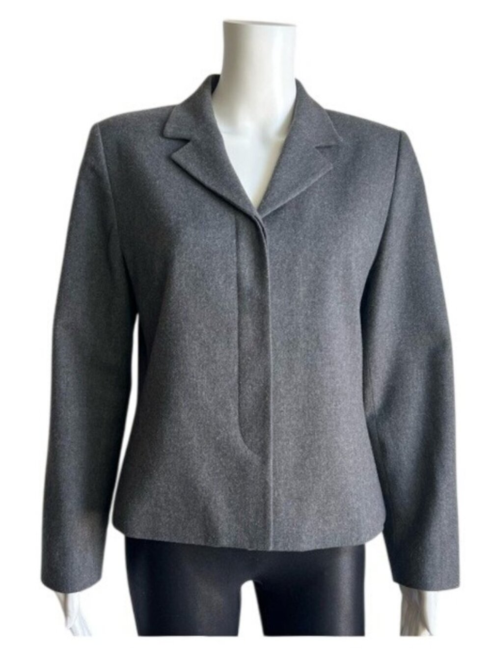 Vintage Pendleton Virgin Wool Blazer in Grey - 8
